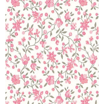 Rózsaszín virág mintás öntapadós tapéta dekorációhoz