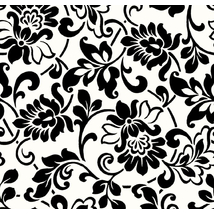 Fekete fehér mintás öntapadós tapéta dekoráláshoz