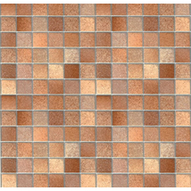 Szürke barna bézs mozaik csempe mintás öntapadós tapéta