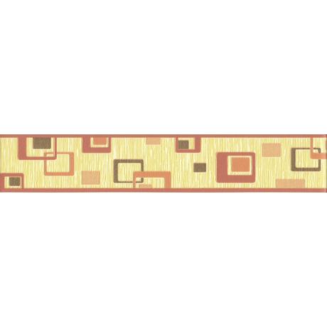 Narancs Négyszögek Bordűr 10m x 5,3cm