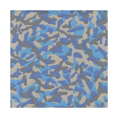 Kék terepminta mintás öntapadós tapéta dekorációhoz