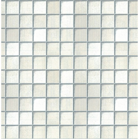 Toszkán fehér mozaik csempe mintás öntapadós tapéta