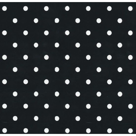 Fekete pöttyös mintás öntapadós tapéta dekoráláshoz