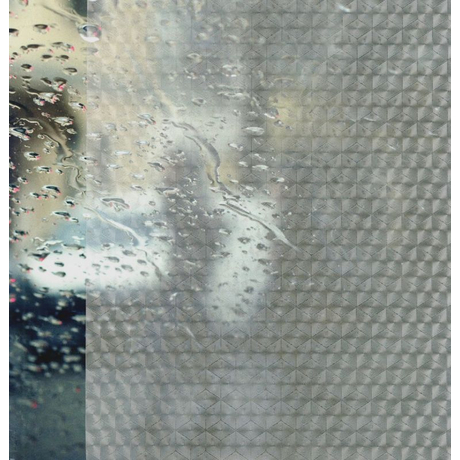 Rombusz mintás sztatikus ablakfólia belátás ellen
