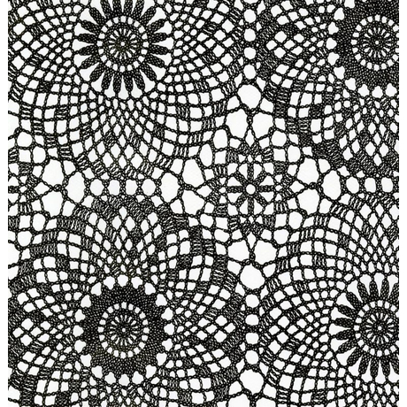 Fekete csipke mintás öntapadós tapéta dekoráláshoz